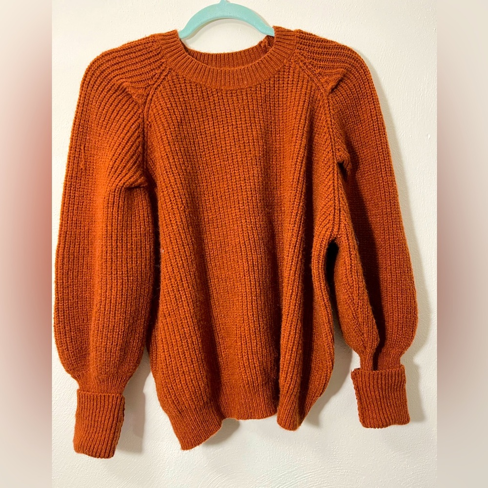 SHEIN Solid ribbed knit sweater